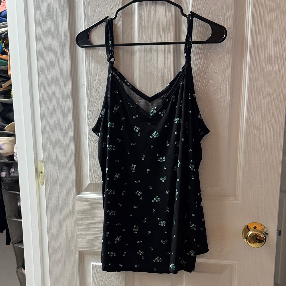 TORRID | Strappy, black floral women’s top
